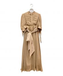 HER LIP TO（ハーリップトゥ）の古着「Victoria park long dress」｜ブラウン