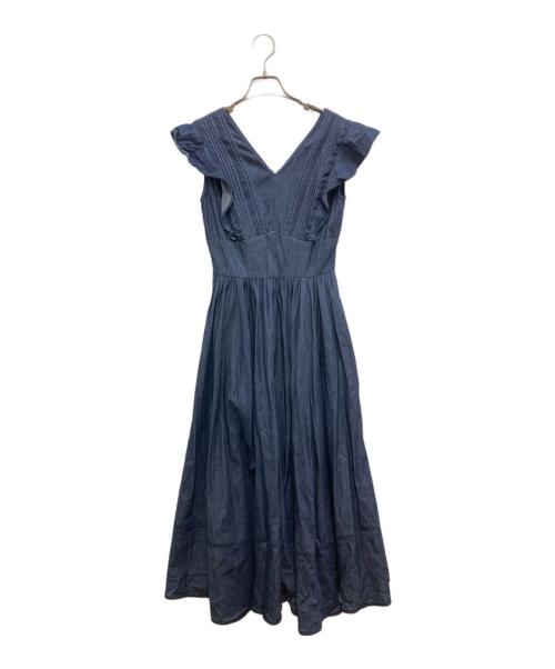 HER LIP TO（ハーリップトゥ）Her lip to (ハーリップトゥ) Eternal Lace Trimmed Dress ネイビー サイズ:Ｓの古着・服飾アイテム