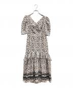 HER LIP TOハーリップトゥ）の古着「Floral printed Midi Dress」｜アイボリー