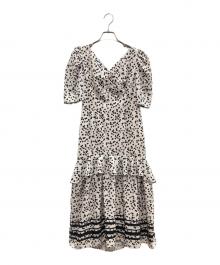 HER LIP TO（ハーリップトゥ）の古着「Floral printed Midi Dress」｜アイボリー