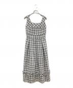 HER LIP TOハーリップトゥ）の古着「Summer Tweed Midi Dress」｜グレー