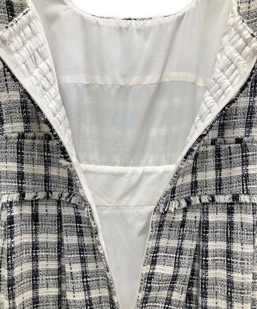 HER LIP TO（ハーリップトゥ）Her lip to (ハーリップトゥ) Summer Tweed Midi Dress グレー サイズ:Sの古着・服飾アイテム