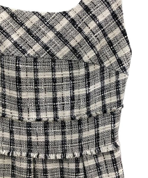 HER LIP TO（ハーリップトゥ）Her lip to (ハーリップトゥ) Summer Tweed Midi Dress グレー サイズ:Sの古着・服飾アイテム