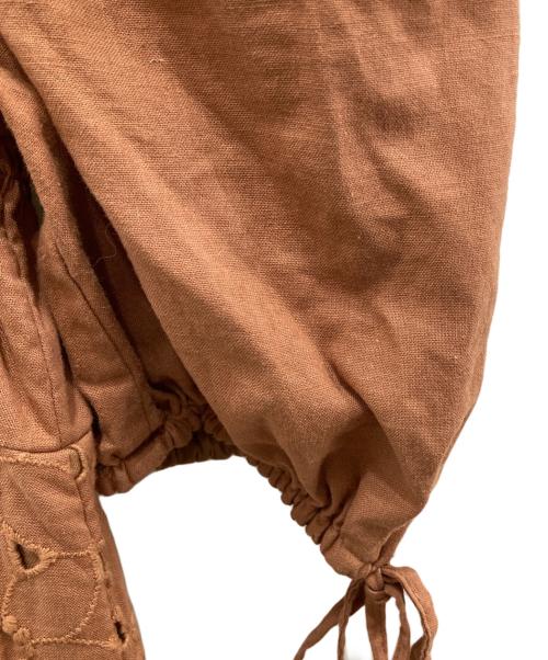 HER LIP TO（ハーリップトゥ）Her lip to (ハーリップトゥ) 2Way Eyelet Lace Summer Dress ブラウン サイズ:Sの古着・服飾アイテム