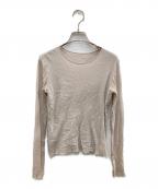 Plageプラージュ）の古着「メッシュシアーロンT」｜ベージュ