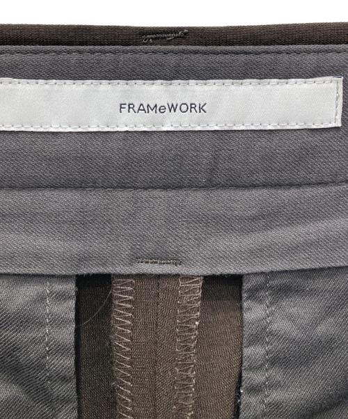FRAMeWORK（フレームワーク）FRAMeWORK (フレームワーク) 撥水強撚PEバレルパンツ ブラウン サイズ:38の古着・服飾アイテム