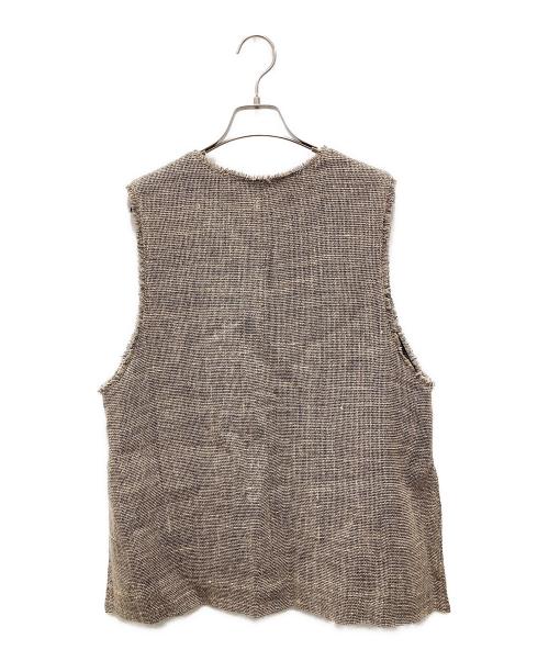 Spick and Span（スピック＆スパン）Spick and Span (スピックアンドスパン) リネンツイードベスト ブラウン サイズ:Freeの古着・服飾アイテム