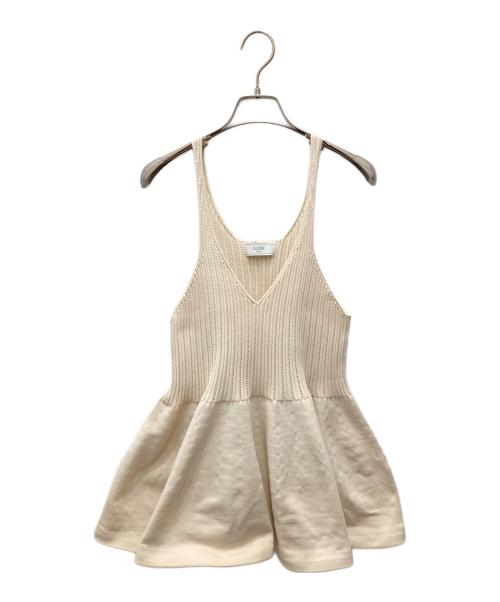 SLOBE IENA（スローブ イエナ）SLOBE IENA (スローブ イエナ) ペプラムビスチェ ベージュ サイズ:Freeの古着・服飾アイテム