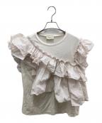 UNITED ARROWS TOKYOユナイテッドアローズトウキョウ）の古着「コンビプリーツTシャツ」｜ピンク