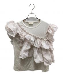 UNITED ARROWS TOKYO（ユナイテッドアローズトウキョウ）の古着「コンビプリーツTシャツ」｜ピンク