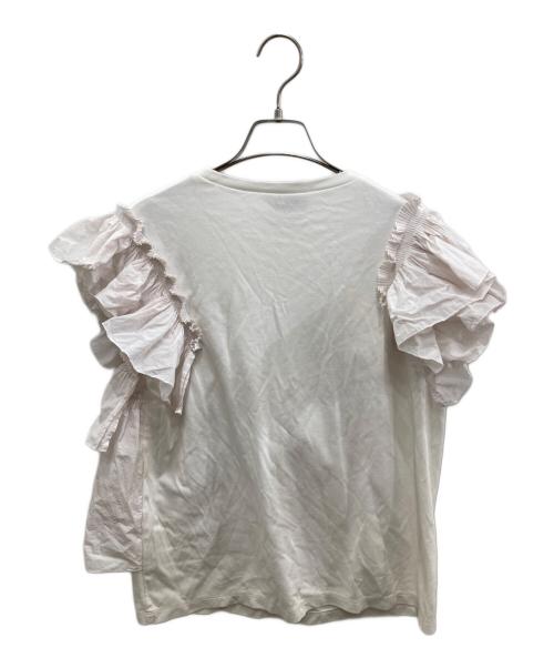 UNITED ARROWS TOKYO（ユナイテッドアローズトウキョウ）UNITED ARROWS TOKYO (ユナイテッドアローズトウキョウ) コンビプリーツTシャツ ピンク サイズ:サイズ記載なしの古着・服飾アイテム