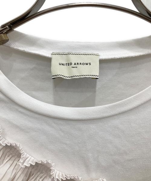 UNITED ARROWS TOKYO（ユナイテッドアローズトウキョウ）UNITED ARROWS TOKYO (ユナイテッドアローズトウキョウ) コンビプリーツTシャツ ピンク サイズ:サイズ記載なしの古着・服飾アイテム