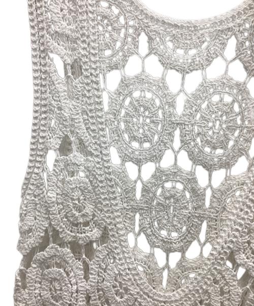 IENA（イエナ）IENA (イエナ) コードエンブロイダリーワンピース ホワイト サイズ:Fの古着・服飾アイテム