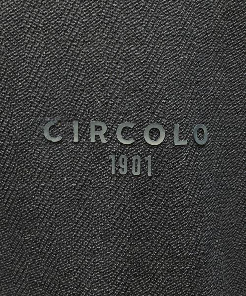 CIRCOLO 1901（チルコロ1901）Circolo 1901 (チルコロ1901) ダブルジップパーカー ネイビー サイズ:11の古着・服飾アイテム