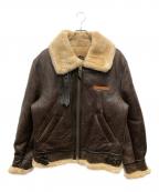 AVIREXアヴィレックス）の古着「B-3 ムートンフライトジャケット」｜ブラウン