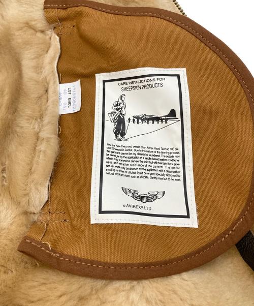 AVIREX（アヴィレックス）AVIREX (アヴィレックス) B-3 ムートンフライトジャケット ブラウン サイズ:40の古着・服飾アイテム