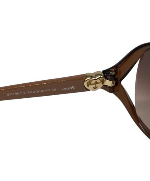 GUCCI（グッチ）GUCCI (グッチ) サングラス ベージュ サイズ:64□13　125の古着・服飾アイテム