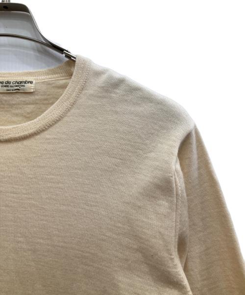 ROBE DE CHAMBRE COMME DES GARCONS（ローブドシャンブル コムデギャルソン）ROBE DE CHAMBRE COMME DES GARCONS (ローブドシャンブル コムデギャルソン) ニット アイボリー サイズ:表記無し(実寸ご確認ください）の古着・服飾アイテム