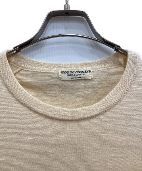 ROBE DE CHAMBRE COMME DES GARCONS（ローブドシャンブル コムデギャルソン）ROBE DE CHAMBRE COMME DES GARCONS (ローブドシャンブル コムデギャルソン) ニット アイボリー サイズ:表記無し(実寸ご確認ください）の古着・服飾アイテム