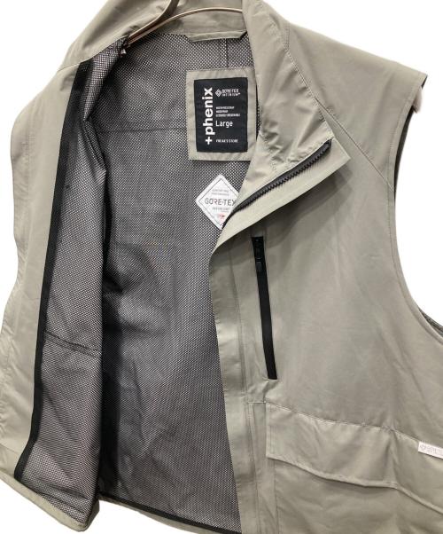 +PHENIX（フェニックス）+phenix (プラスフェニックス) FREAK'S STORE (フリークストア) SP GORE-TEX VEST/SP ゴアテックス ベスト カーキ サイズ:Lの古着・服飾アイテム