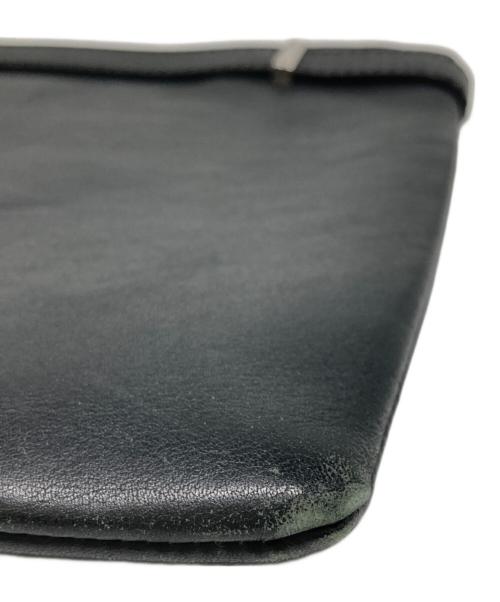 BALENCIAGA（バレンシアガ）BALENCIAGA (バレンシアガ) レザークラッチバッグ ブラックの古着・服飾アイテム