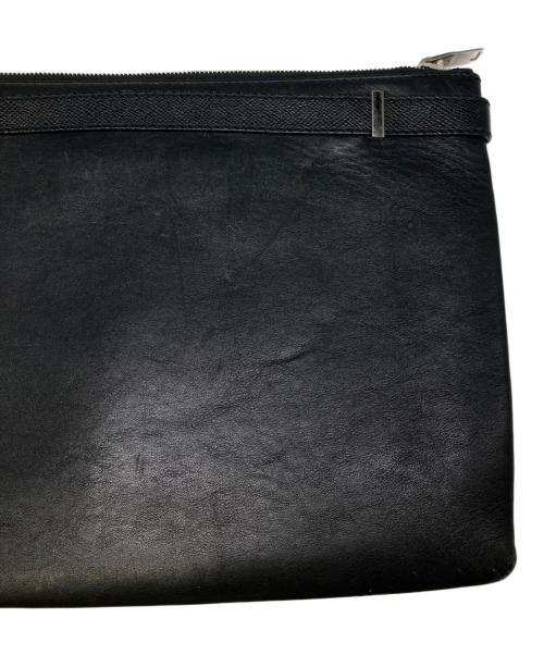 BALENCIAGA（バレンシアガ）BALENCIAGA (バレンシアガ) レザークラッチバッグ ブラックの古着・服飾アイテム