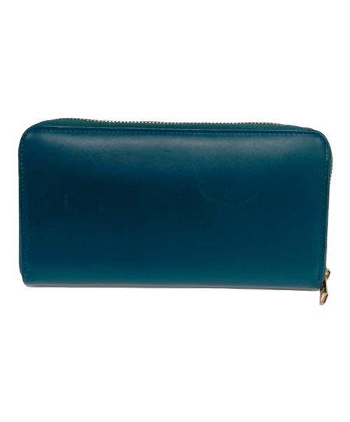 PAUL SMITH（ポールスミス）PAUL SMITH (ポールスミス) ストライプラウンドファスナー財布 グリーンの古着・服飾アイテム