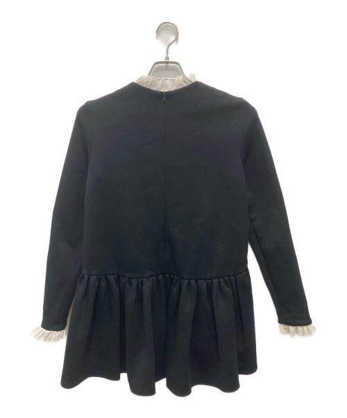 TSURU by MARIKO OIKAWA（ツルバイマリコオイカワ）TSURU by MARIKO OIKAWA (ツルバイマリコオイカワ) ペプラムカットソー ブラック サイズ:Fの古着・服飾アイテム