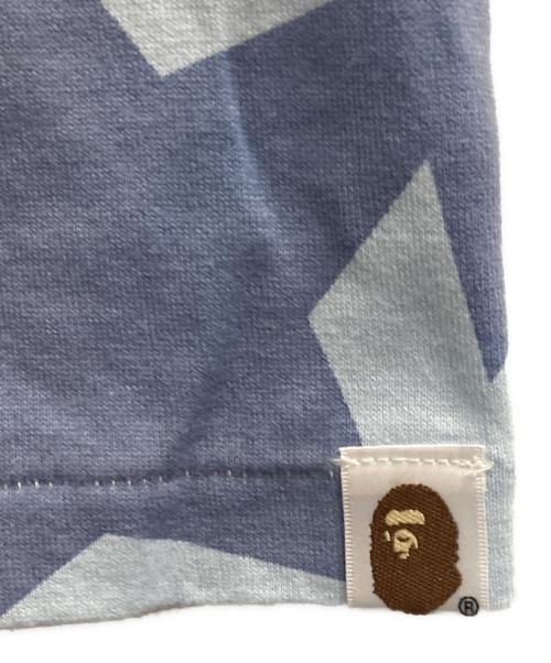 A BATHING APE（アベイシングエイプ）A BATHING APE (ア ベイシング エイプ) スタープリントTシャツ ブルー サイズ:Lの古着・服飾アイテム