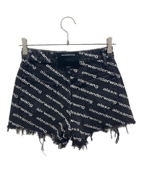 ALEXANDER WANG（アレキサンダー・ワン）ALEXANDER WANG (アレキサンダーワン) Bite デニムショートパンツ ブラック サイズ:23の古着・服飾アイテム