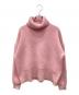 SLOBE IENA（スローブ イエナ）の古着「ウォッシャブルファーリーダブルフェイスタートルニット」｜ピンク
