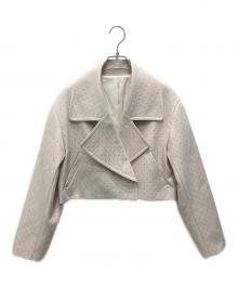 eimy istoire（エイミーイストワール）の古着「ビジュートリムジャケット」｜ベージュ