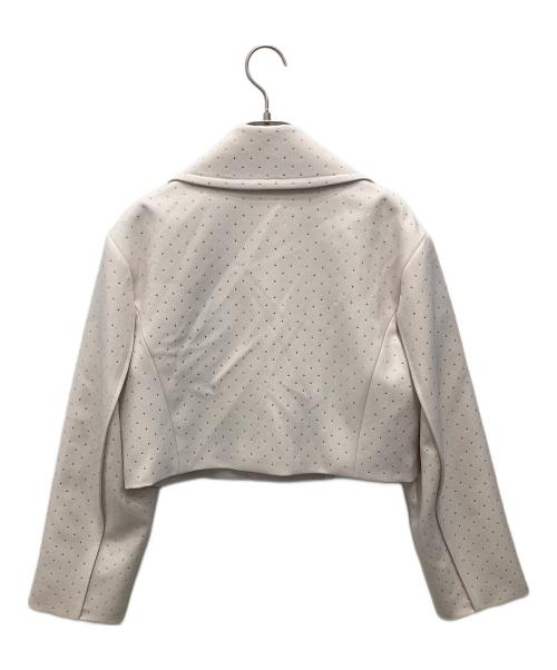 eimy istoire（エイミーイストワール）eimy istoire (エイミーイストワール) ビジュートリムジャケット ベージュ サイズ:Freeの古着・服飾アイテム