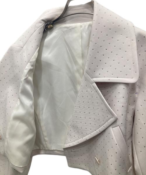 eimy istoire（エイミーイストワール）eimy istoire (エイミーイストワール) ビジュートリムジャケット ベージュ サイズ:Freeの古着・服飾アイテム