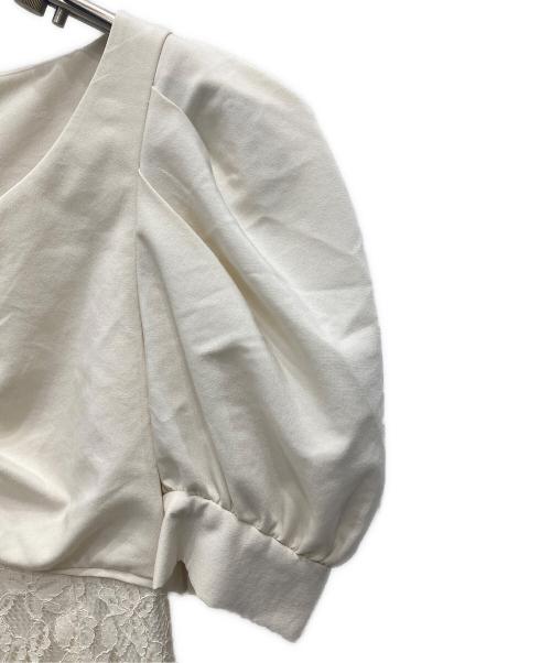 eimy istoire（エイミーイストワール）eimy istoire (エイミーイストワール) ハートネックレースマーメイドワンピース アイボリー サイズ:XSの古着・服飾アイテム