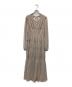HER LIP TO（ハーリップトゥ）の古着「Majolica Pleated Chiffon Long Dress」｜ベージュ