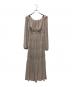 HER LIP TO (ハーリップトゥ) Majolica Pleated Chiffon Long Dress ベージュ サイズ:S：9000円