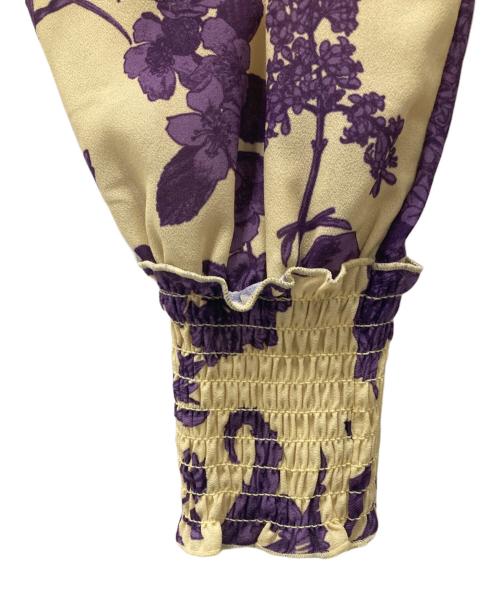 eimy istoire（エイミーイストワール）eimy istoire (エイミーイストワール) Camila flower ティアードワンピース イエロー×パープル サイズ:Freeの古着・服飾アイテム