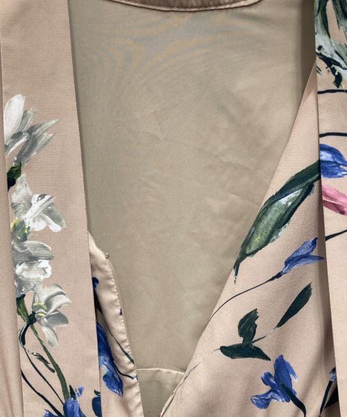 eimy istoire（エイミーイストワール）eimy istoire (エイミーイストワール) elleme flower セミフレアワンピース ベージュ サイズ:Sの古着・服飾アイテム