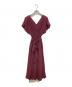 HER LIP TO（ハーリップトゥ）の古着「Bon Voyage Belted Long Dress」｜ボルドー