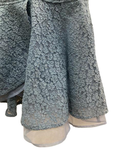 eimy istoire（エイミーイストワール）eimy istoire (エイミーイストワール) リトルフラワーレースマーメイドワンピース ブルー サイズ:XSの古着・服飾アイテム