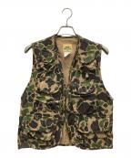 IDEALイデアル）の古着「カモ柄ハンッティングベスト」｜カーキ