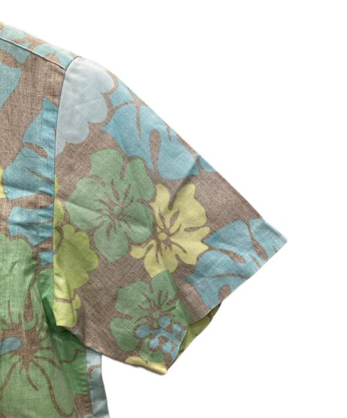 Sun Surf（サンサーフ）Sun Surf (サンサーフ) アロハシャツ ベージュ×ブルー サイズ:Mの古着・服飾アイテム