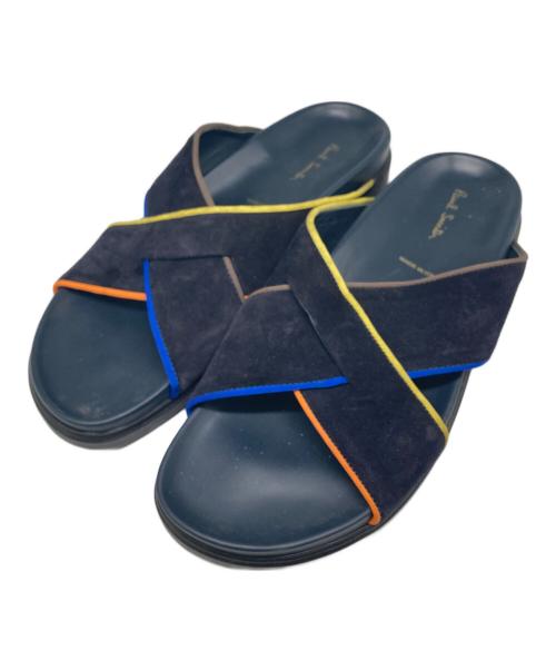 PAUL SMITH（ポールスミス）PAUL SMITH (ポールスミス) クロスサンダル ネイビー サイズ:43の古着・服飾アイテム