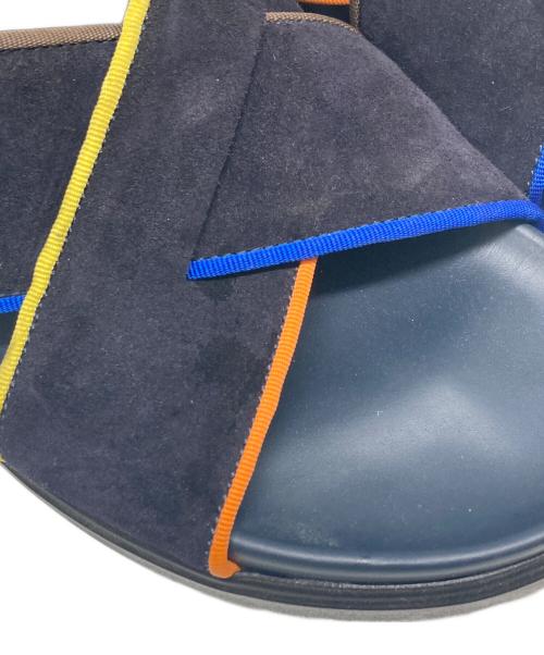 PAUL SMITH（ポールスミス）PAUL SMITH (ポールスミス) クロスサンダル ネイビー サイズ:43の古着・服飾アイテム