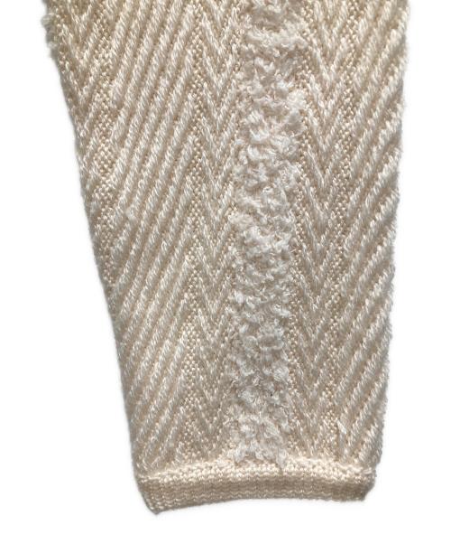 tageechita（タジチタ）tageechita (タジチタ) フリンジストライプフードワンピース アイボリー サイズ:Mの古着・服飾アイテム