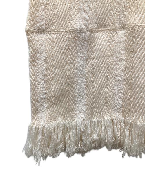 tageechita（タジチタ）tageechita (タジチタ) フリンジストライプフードワンピース アイボリー サイズ:Mの古着・服飾アイテム