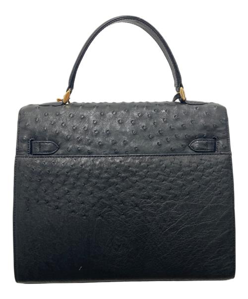 ostrich（オーストリッチ）ostrich (オーストリッチ) オーストリッチハンドバッグ ブラック 未使用品の古着・服飾アイテム