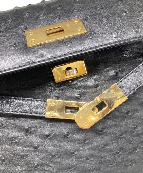 ostrich（オーストリッチ）ostrich (オーストリッチ) オーストリッチハンドバッグ ブラック 未使用品の古着・服飾アイテム