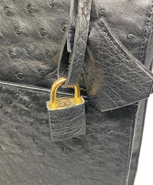 ostrich（オーストリッチ）ostrich (オーストリッチ) オーストリッチハンドバッグ ブラック 未使用品の古着・服飾アイテム